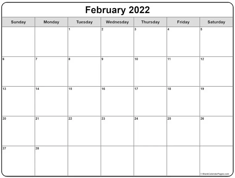 february 2022 calendar g