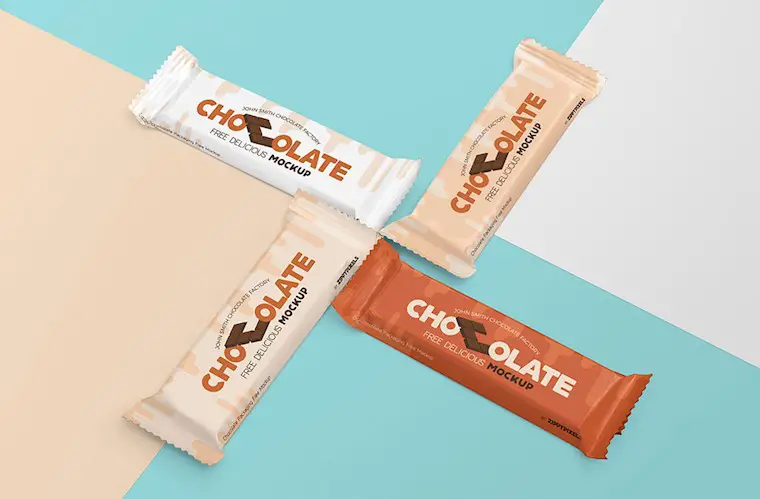 free chocolate packaging mockup 1