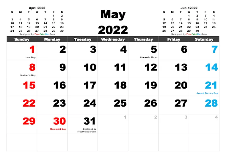 36 printable free may 2022 calendars to download onedesblog