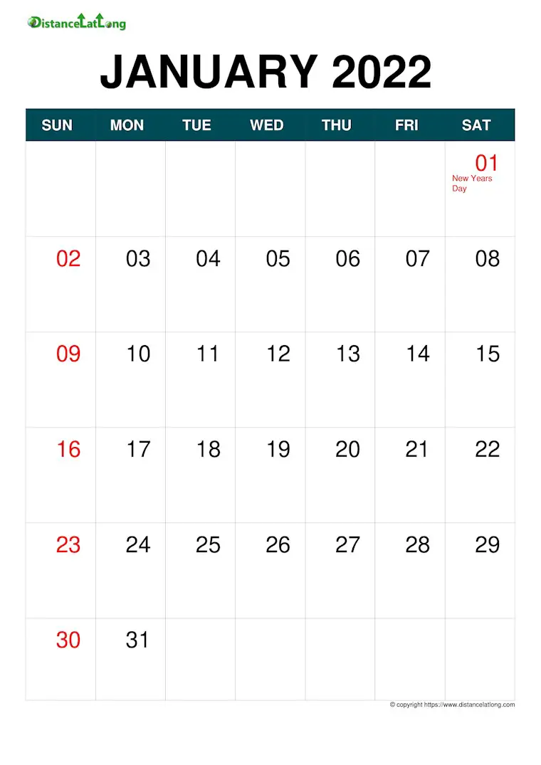 holiday calendar month on each page blue sun sat portrait 2022 kenya