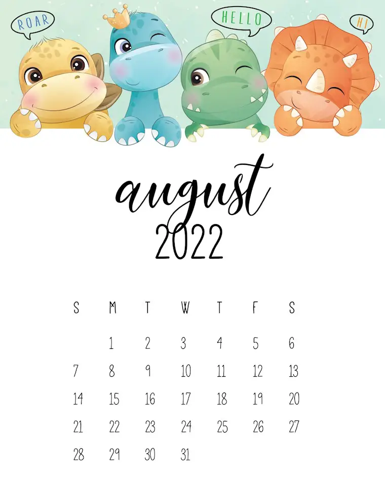 kids calendar 2022 august scaled 1