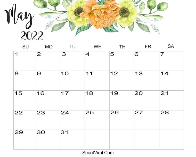 36 printable free may 2022 calendars to download onedesblog