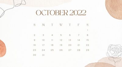october calendar 2022 printable beidge