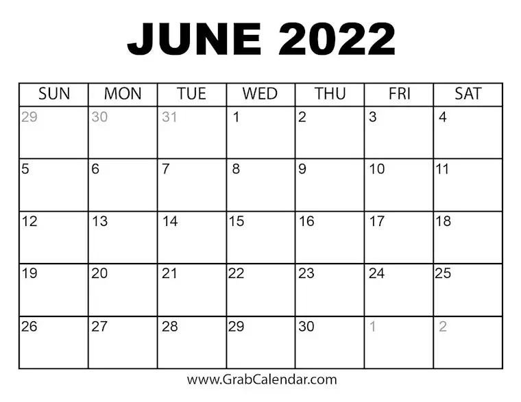 printable june 2022 calendar
