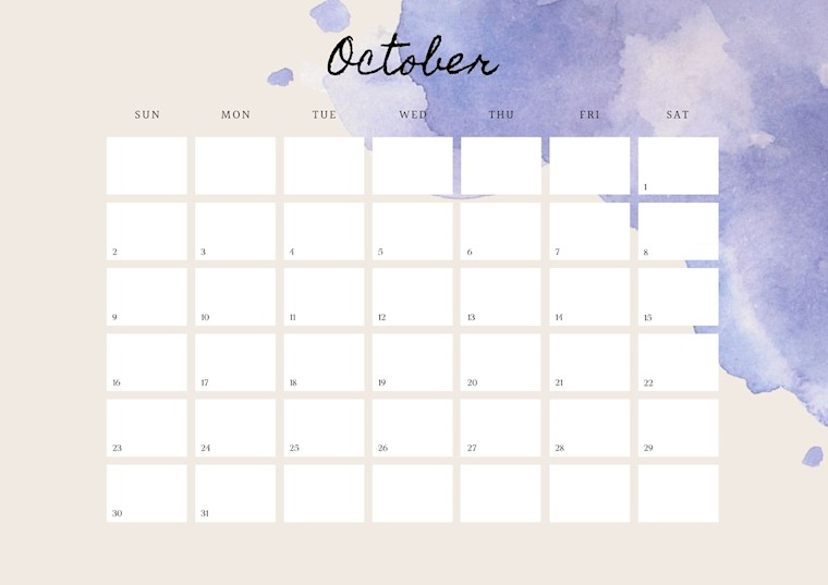 scrapbook october 2022 calendar abstract