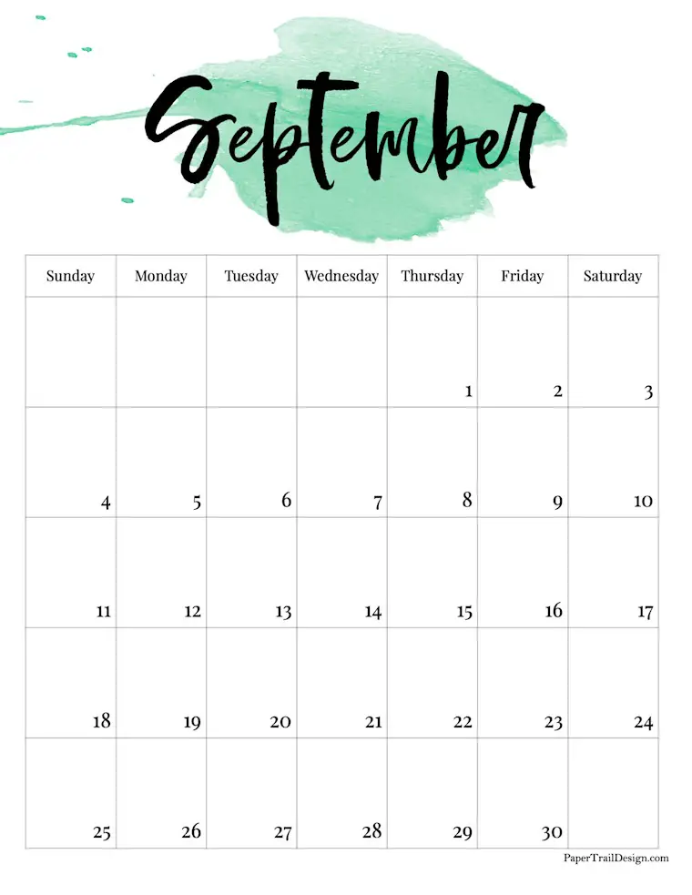 46 free printable september 2022 calendars to download onedesblog