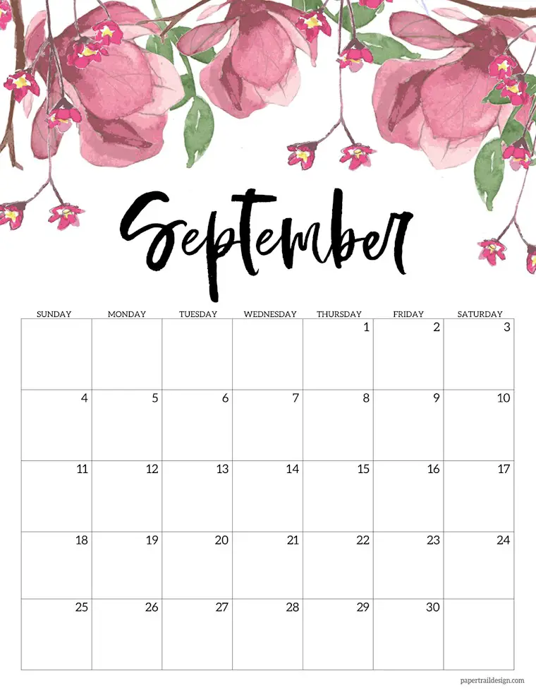 september floral calendar 2022 old 3