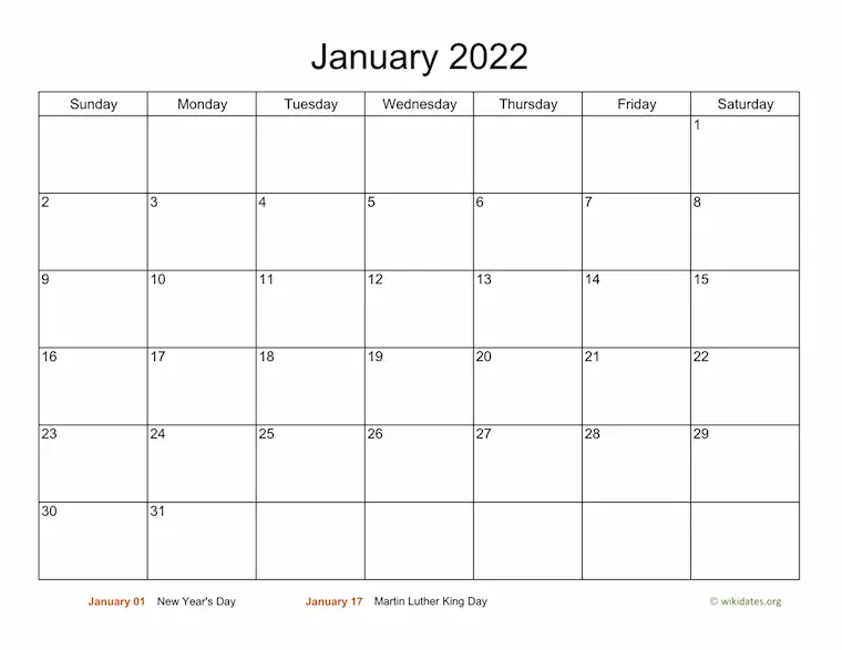 simple january 2022 calendar 05