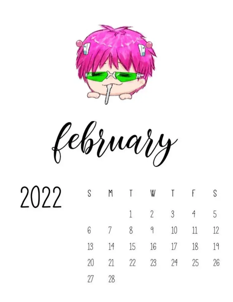 feb 2022 anime calendar