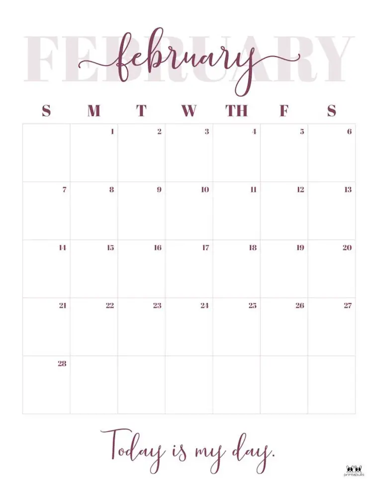 february 2021 calendars free printables printabulls