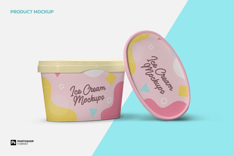 ice cream cup mockups 33hfjsc