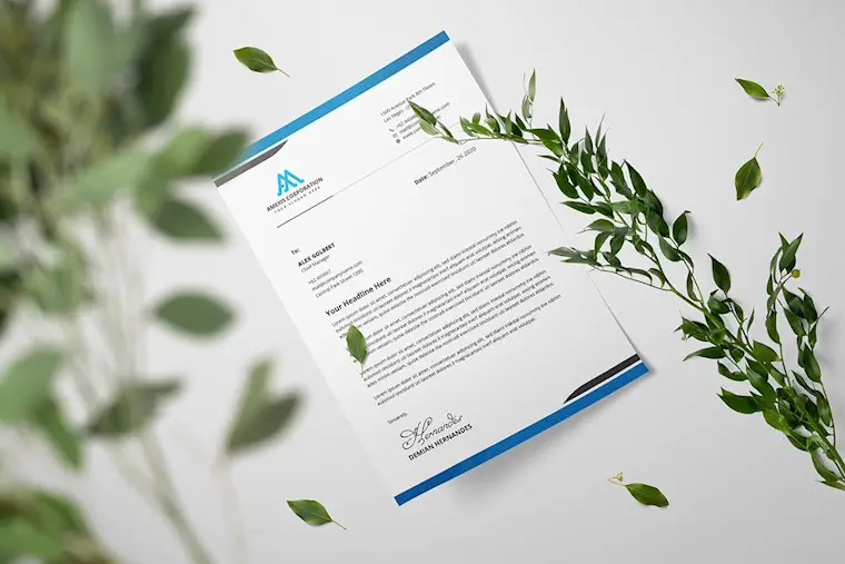 mockup letterhead