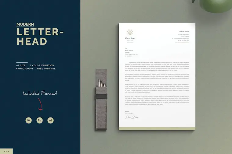 professional letterhead