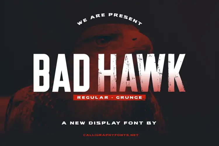 bad hawk font