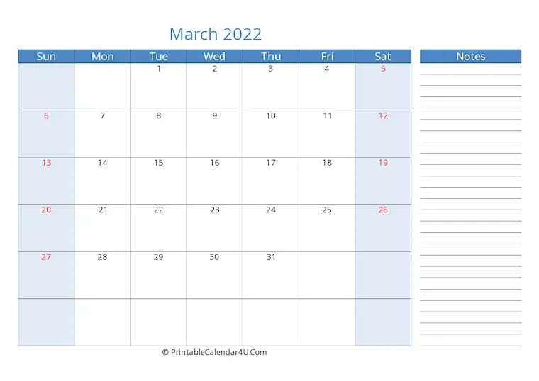 31 minimalist basic printable march calendars 2022 onedesblog