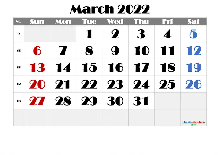 bold free printable march 2022 calendar broadway 2 1024x724 1