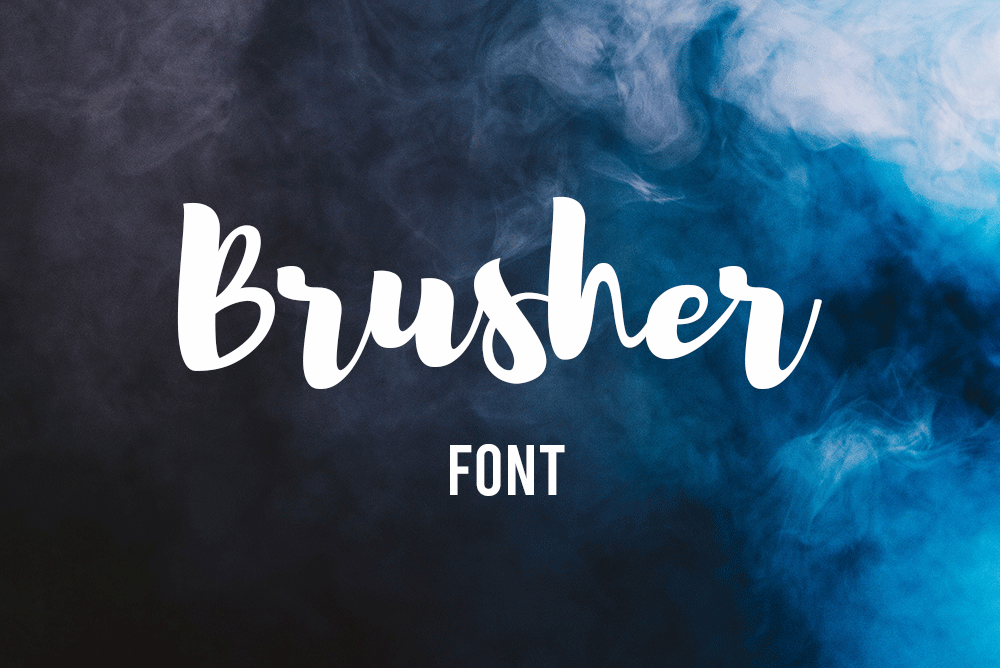 brusher font free