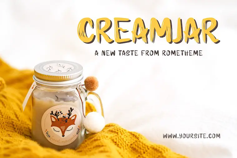 font poster creamjar