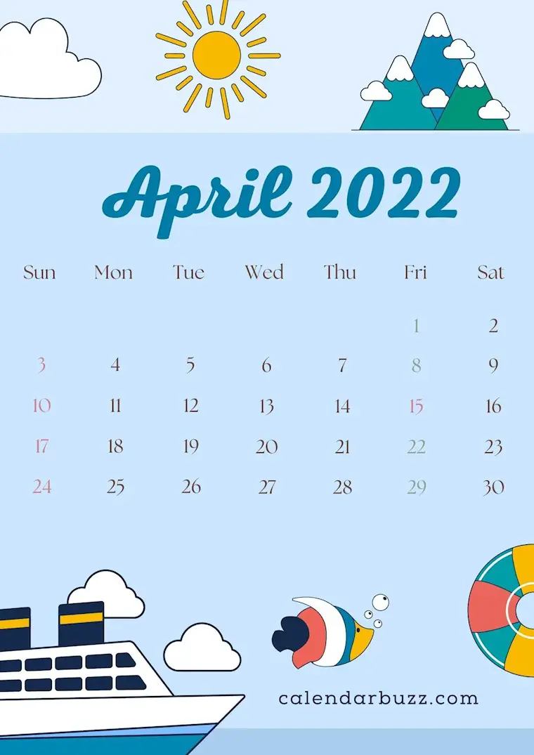 5 cool april 2022 calendar design ideas free download calendarbuzz