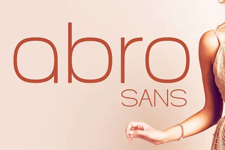 abro sans editorial sans serif font