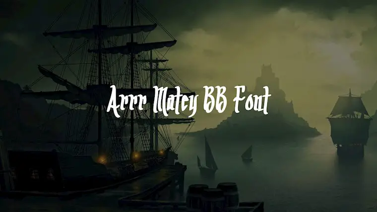 arrr matey bb font