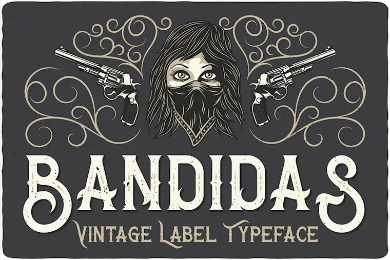 bandidas typeface