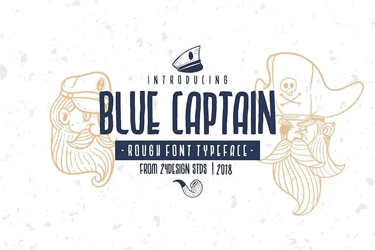 blue captain typeface