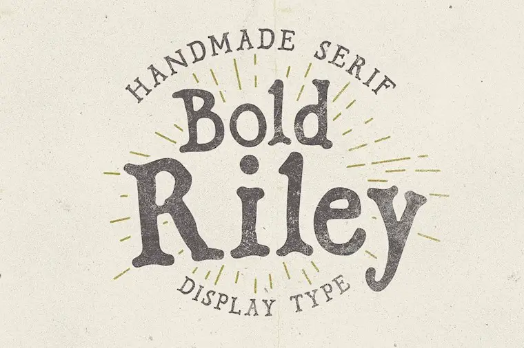 bold riley font