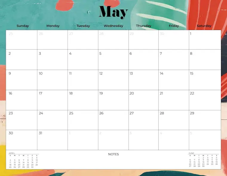 55 aesthetic cute may 2022 calendars free download onedesblog