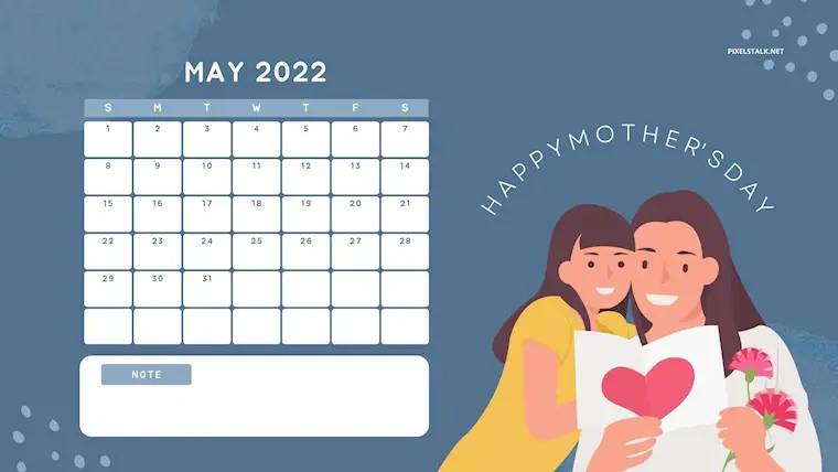 cute may 2022 calendar wallpaper