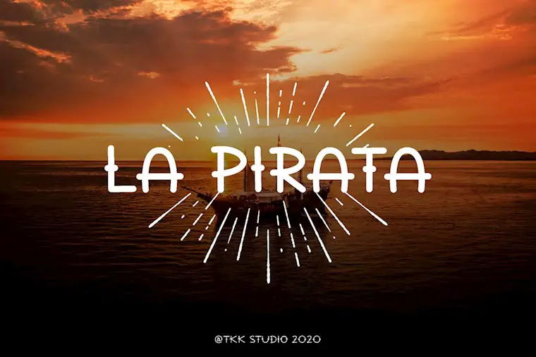 la pirata tattoo font