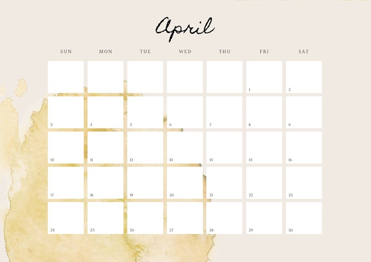 scrapbook april 2022 calendar