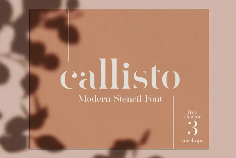 stencil font callisto
