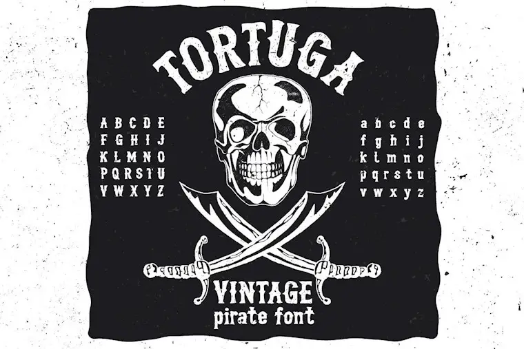 tortuga hand drawn font