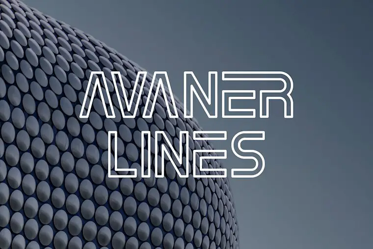 avaner lines font