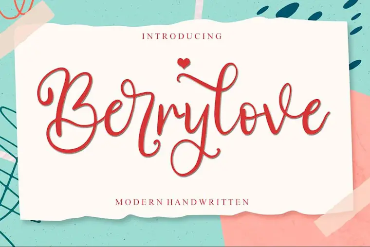 berrylove personal use font