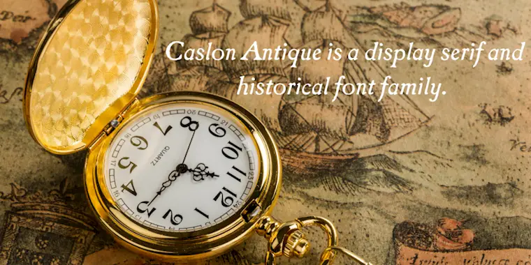 caslon antique font family