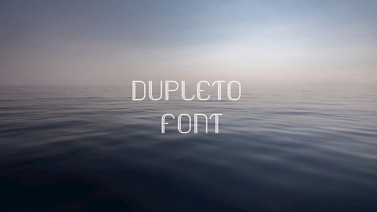 dupleto font