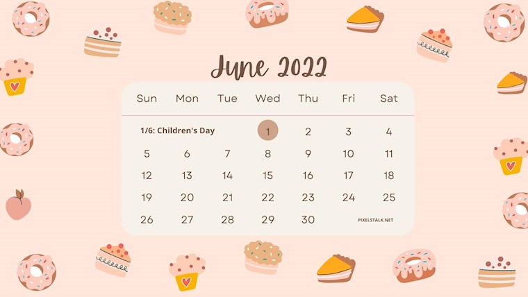 june 2022 calendar backgrounds aesthetic 1