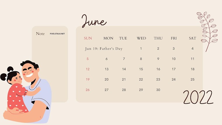 june 2022 calendar backgrounds fathers day 1