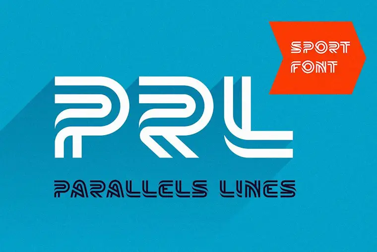 parallels lines font