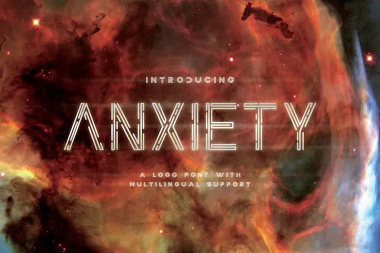 anxiety font