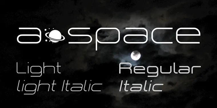 a•space font family