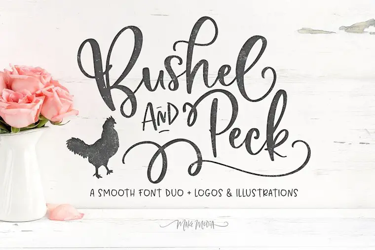 bushel peck fonts logos