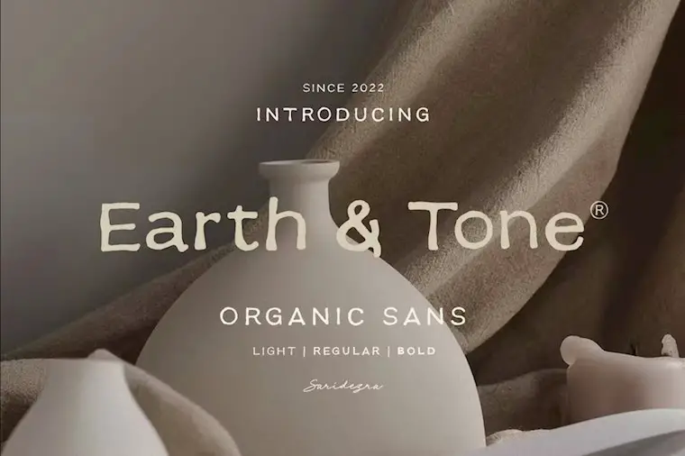 earth tone organic sans family