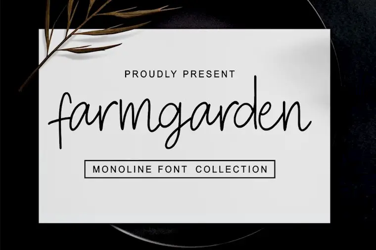 farmgarden monoline font
