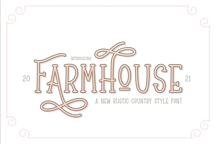 farmhouse font