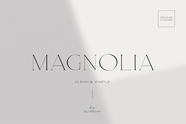 magnolia. modern serif font