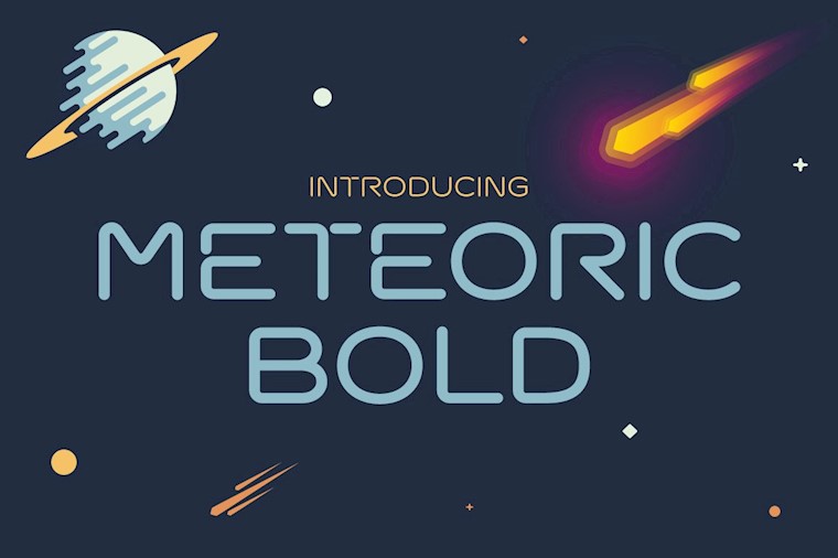 meteoric bold font