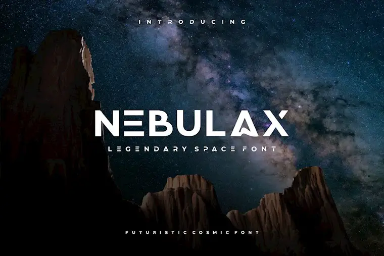 nebulax futuristic modern font